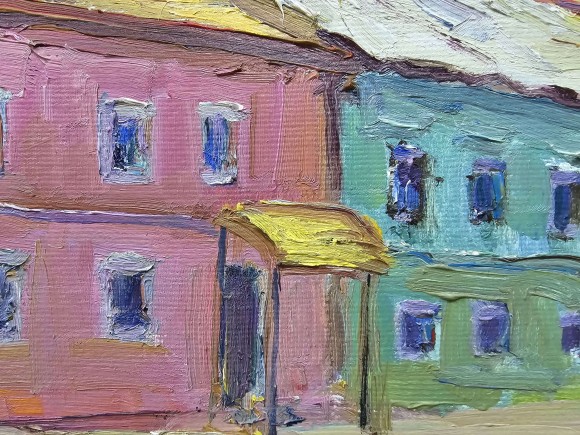 Painting On the Gymnasium, artist Olga Razinkina