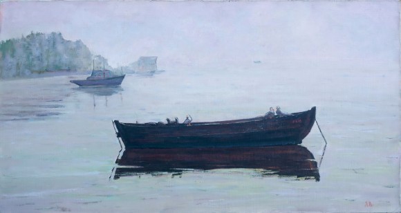 Картина Утро туманное, художник Леонид Ванденко