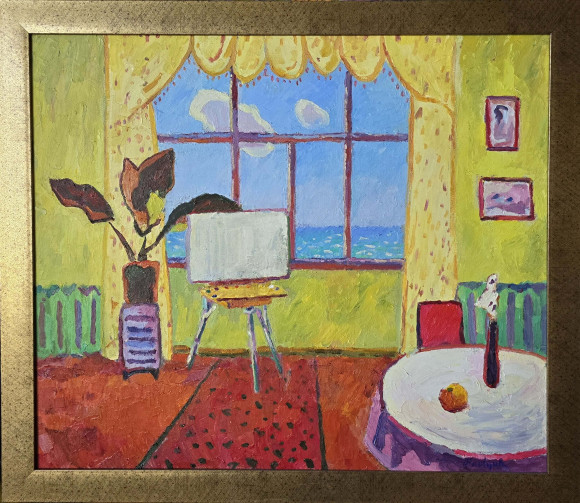 Картина На даче. Каролино-Бугаз, художник Павлюк Галина