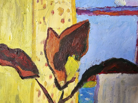 Картина На даче. Каролино-Бугаз, художник Павлюк Галина