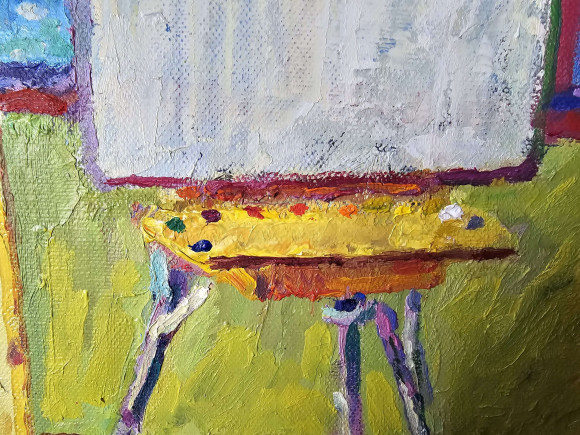 Картина На даче. Каролино-Бугаз, художник Павлюк Галина