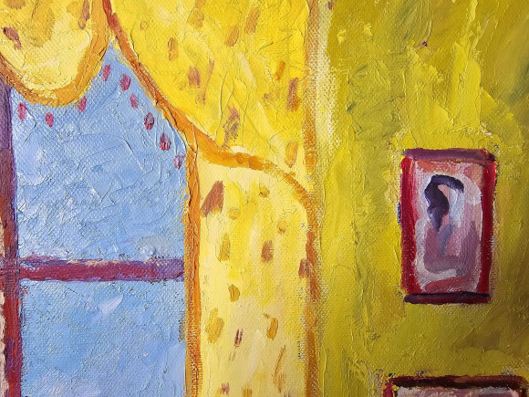 Картина На даче. Каролино-Бугаз, художник Павлюк Галина